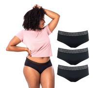 Selenacare Ropa interior menstrual para mujer, lavable, 100% vegana, sostenible, 25 ml, Negro , M