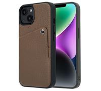 Selencia Riva Back Cover con tarjetero Apple iPhone 14 / 13 - Mocha Brown
