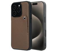 Selencia Riva Back Cover con tarjetero Apple iPhone 15 Pro - Mocha Brown