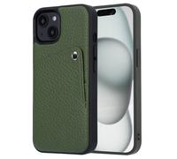 Selencia Riva Back Cover con tarjetero Apple iPhone 15 - Sage Green