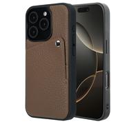 Selencia Riva Back Cover con tarjetero Apple iPhone 16 Pro - Mocha Brown