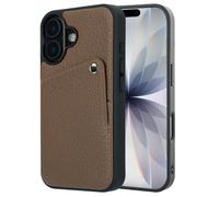 Selencia Riva Back Cover con tarjetero Apple iPhone 17 - Mocha Brown