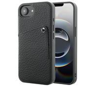 Selencia Riva Back Cover con tarjetero Apple iPhone 17e / 16e - Negro
