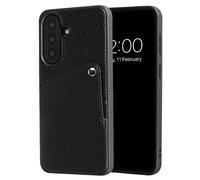 Selencia Riva Back Cover con tarjetero Samsung Galaxy A57 (5G) - Negro