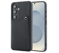 Selencia Riva Back Cover con tarjetero Samsung Galaxy S25 / S24 - Negro