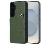 Selencia Riva Back Cover con tarjetero Samsung Galaxy S25 / S24 - Sage Green