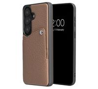 Selencia Riva Back Cover con tarjetero Samsung Galaxy S26 - Mocha Brown