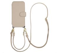 Selencia Riva Bookcase con MagSafe y muñequera Apple iPhone 16 - Beige