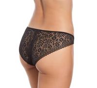 Selene 0003120 Modelo BK Bikini DE Tul Combinado con Encaje Que Hace Juego con LOS Sujetadores Marcela Y Laia. Ref. 3120, Negro, XL para Mujer