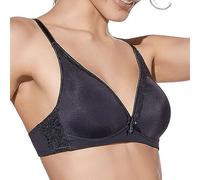 Selene - Adriana Sujetador Sra Triangular Relleno Sin Aros con Adorno Encaje. Realizado en Microfibra Color: Negro Talla: 105