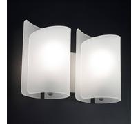 Selène Aplique de pared Papiro, 2 luces, satinado
