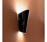 Selène Bloom aplique de pared de cristal, negro