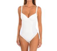 Selene, Body Mujer Moldeador Espalda Descubierta, con Aros, Copas Acolchadas y Tirantes Ajustables, Colección Giorgia, Color Marfil, Copa 95 B