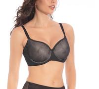 Selene, Body Mujer Reductor, con Aros y Copas Moldeadoras, Parte Inferior Sin Costuras, Colección Violeta, Color Negro, Copa 85 C