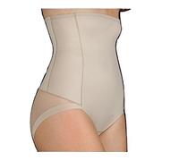 Selene, Braga de Control para Mujer Cintura Alta, Efecto Moldeador con Laterales Transparentes, Colección 903 Control, Color Tierra, Talla XL