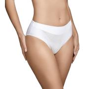 Selene, Braga Reductora Mujer Cintura Alta, Braguita con Diseño Geométrico, Colección Roxana/Katia, Color Marfil, Talla 50