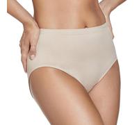 Selene, Braga de Mujer Cintura Alta Maxi, en Microfibra Suave, Braguita Sin Costuras, Talla Única, Colección 704, Color Tierra