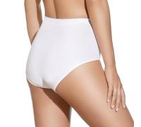 Selene, Braga Moldeadora de Mujer Cintura Alta, Braguita con Faja Control, Colección 900, Color Blanco, Talla L