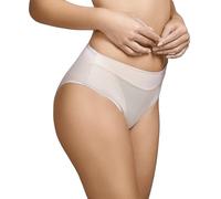 Selene, Braga Reductora Mujer Cintura Alta, Braguita con Diseño Geométrico, Colección Roxana/Katia, Color Natural, Talla 52