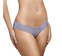 Selene, Braguita Brasileña Mujer con Motivo Geométrico, Braga Cintura Baja, Colección Roxana/Katia, Color Gris, Talla XL