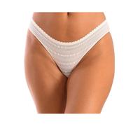 Selene, Braga de Mujer Cintura Baja en Encaje, Braguita con Elegante Transparencia Trasera en Tul, Colección Vivian, Color Rosa, Talla M