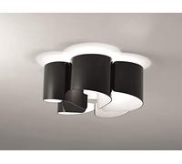 Selene Illuminazione Papiro Plafón 70W Negro Brillante