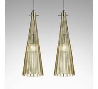 Selène Lámpara colgante Costa Rica, 2 luces, ámbar True