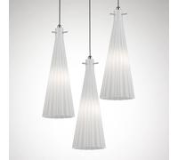 Selène Lámpara colgante Costa Rica, 3 luces, blanco True