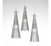 Selène Lámpara colgante Costa Rica, 3 luces, transparente True