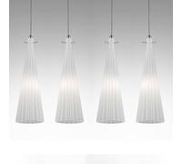 Selène Lámpara colgante Costa Rica, 4 luces, blanco True