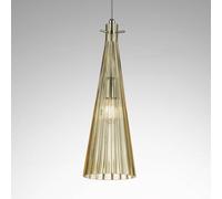 Selène Lámpara colgante Costa Rica de vidrio, ámbar True