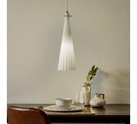 Selène Lámpara colgante Costa Rica de vidrio, blanco True