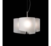 Selène Lámpara colgante Papiro, 3 luces, satinada True