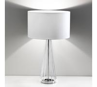 Selène Lámpara mesa Costa Rica tulipa blanca transparente True