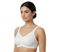 Selene, Reggiseno Donna Fascia Alta, Senza Ferretto e Imbottitura, con Motivo Floreale, Collezione Marivi, Colore Bianco, Taglia 5D