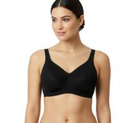 Selene, Reggiseno Donna Fascia Alta, Senza Ferretto e Imbottitura, con Motivo Floreale, Collezione Marivi, Colore Nero, Taglia 7D