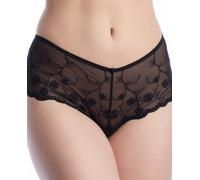 SELENE SELENE - Braga Novia Mujer tipo Culotte Efecto Tanga con Ligueros GALA. Negro Talla 42