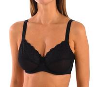 Selene Jimena Sujetador con Aros, Opaco, Negro (Negro Negro), 90 (Tamaño del Fabricante:C.90) para Mujer