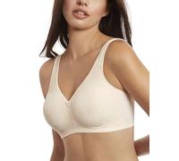 Selene, Sujetador de Mujer Banda Alta, Sin Aros ni Relleno, con Motivo Floral, Colección Marivi, Color Rosa, Talla 95C