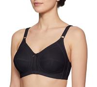 Selene, Sujetador de Mujer Banda Alta, Sin Aros ni Relleno, en Tejido Suave, Colección Maite, Color Negro, Talla 90B