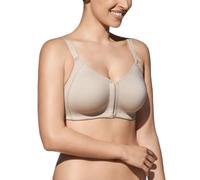 Selene, Sujetador de Mujer en Algodón Transpirable, Sin Aros ni Relleno, Colección Blanca, Color Tierra, Talla 90E