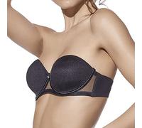 Selene Sujetador de Mujer sin Tirantes Esmeralda B - Negro, 105