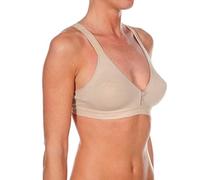 Selene, Sujetador Deportivo para Mujer en Algodón, Sin Aros ni Relleno, Colección Olimpia, Color Tierra, Talla 95B