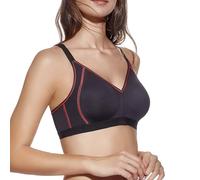 Selene, Sujetador Deportivo para Mujer en Microfibra Transpirable, Sin Aros ni Relleno, con Cierre Frontal, Colección Nora, Color Negro, Talla 100C