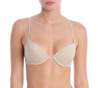 Selene, Sujetador Escotado para Mujer, con Aros y Copas Doble Push-Up, Tirantes Multi-Posición, Colección Natalia, Color Tierra, Talla 100B