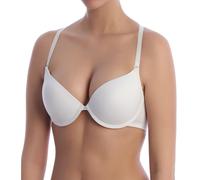 Selene, Sujetador Escotado para Mujer, con Aros y Copas Doble Push-Up, Tirantes Multi-Posición, Colección Natalia, Color Blanco, Talla 80B