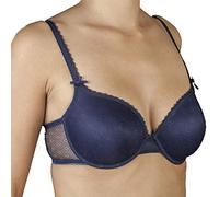 Selene MARGARI Sujetador con Aros, Azul (Azul Azul), 90 (Tamaño del Fabricante:B.90) para Mujer