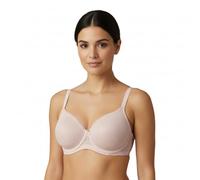 Selene, Sujetador Moldeador para Mujer, Banda Alta Cruzada, con Aros y Copas Acolchadas Decoradas, Colección Violeta, Color Rosa, Talla 120C