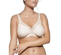 Selene, Sujetador Moldeador para Mujer con Inserciones de Tul, con Aros y Sin Relleno, Colección Estela, Color Tierra, Talla 110D