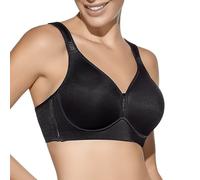 Selene, Sujetador Mujer con Banda Anatómica, Tirantes Anchos de Confort y Relleno, Sin Aros, Colección Eloisa, Color Negro, Talla 90 D